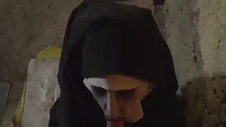Satanic Nun Fucked Doggystyle
