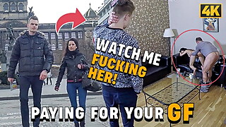 HUNT4K. Guy needs cash so why watches how his lovely babe