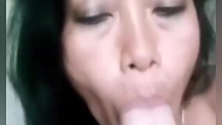 WMAF Indonesian Liz Fucking Silly on Big White Cock
