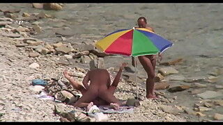 Cuckold bitch at the beach